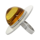 Marni Orange Metal and Resin Ring