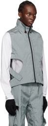 HOKITA Gray Paneled Vest