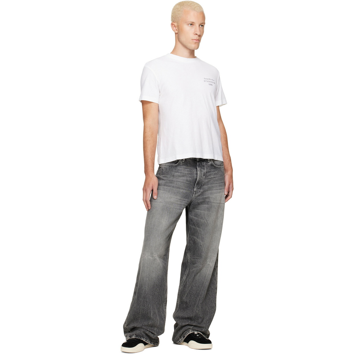 Acne Studios White '1996' Logo T-shirt
