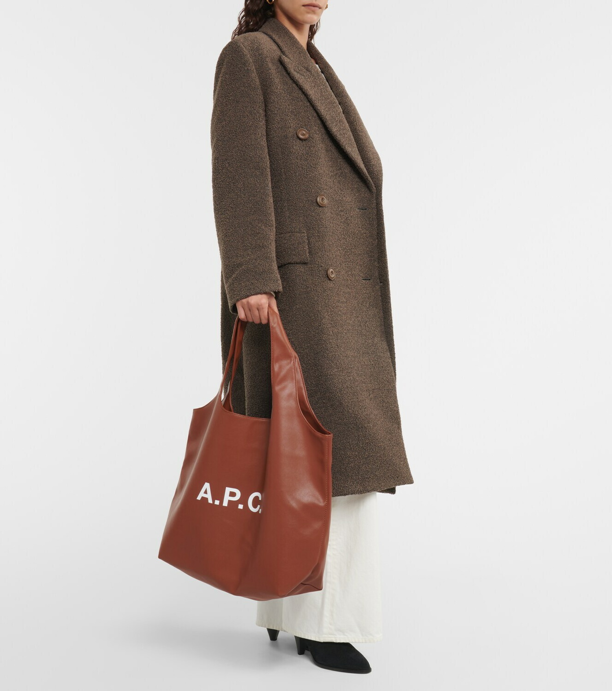 トートバッグ Ninon Tote Bag - A.P.C - Synthetic - Brown Ninon Tote Bag - A.P.C - Synthetic - Brown
