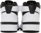 adidas Originals Black & White Forum Mid Sneakers