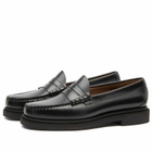 Bass Weejuns Men's Larson Step Loafer in Black Leather