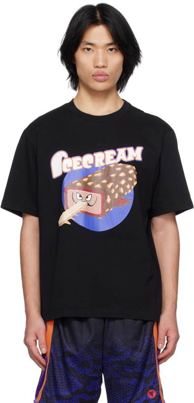 Photo: ICECREAM Black Crunchy Shark T-Shirt
