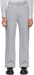 AMOMENTO Gray Bootcut Jeans
