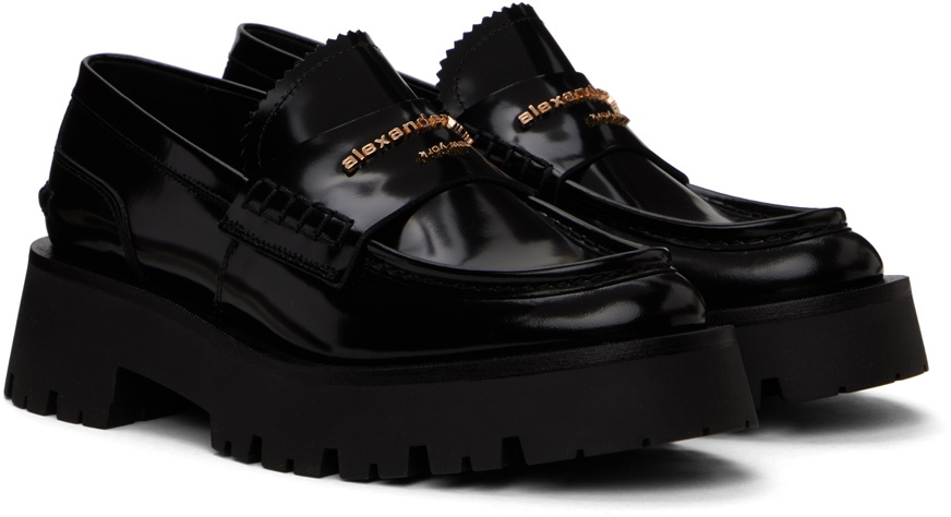 Alexander Wang Black Carter Loafers