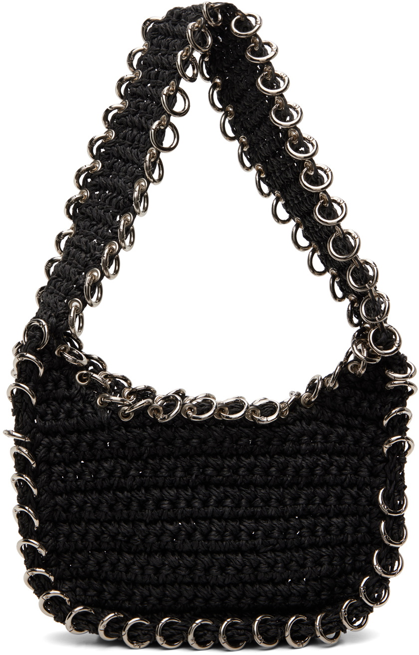 Lado Bokuchava Black Pierced Shoulder Bag