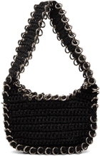 Lado Bokuchava Black Pierced Shoulder Bag