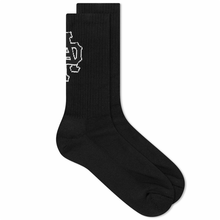 Photo: Men's AAPE College Sports Sock in Black