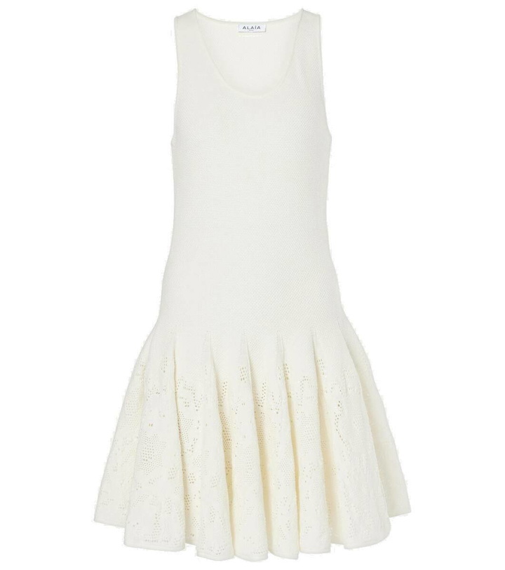 Photo: Alaïa Skater cotton lace minidress