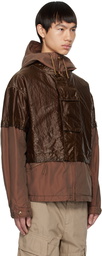 C.P. Company Brown Hooded Jacket