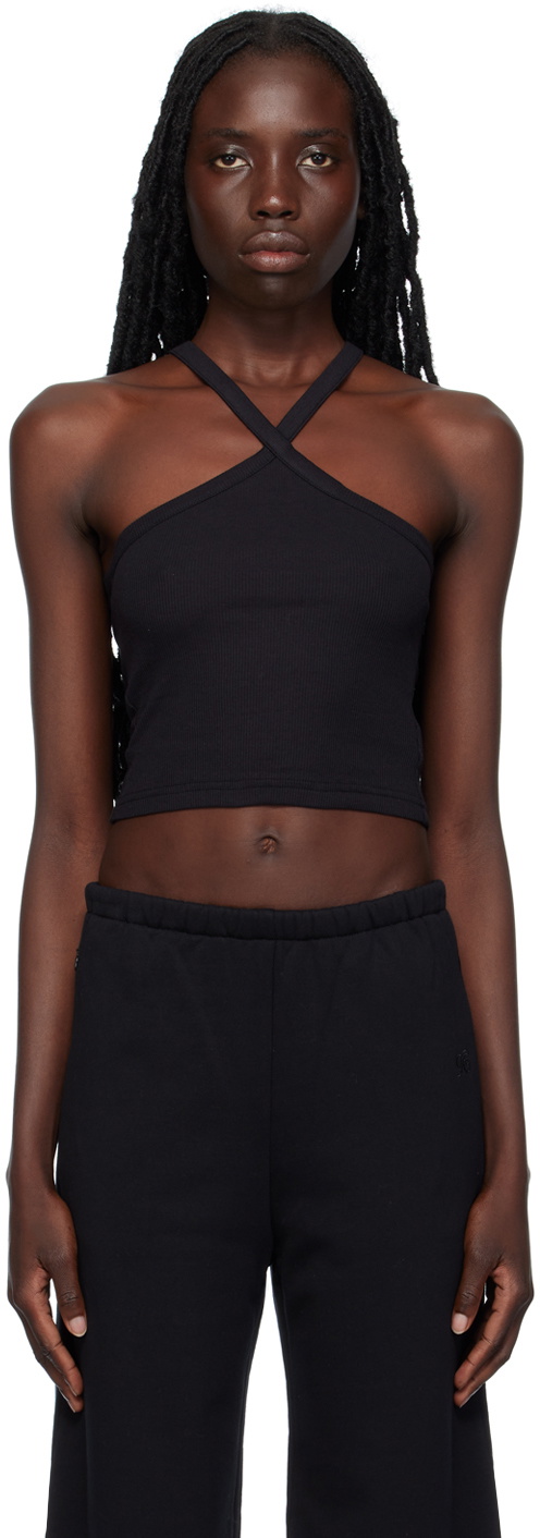 Fax Copy Express SSENSE Exclusive Black Tank Top