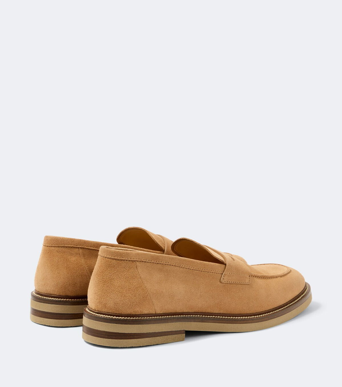 Brunello Cucinelli Suede penny loafers