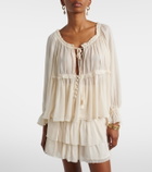 Poupette St Barth Moon ruffled blouse