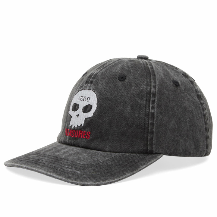 Photo: Pleasures Men's x Zero Skull Dad Cap in Black 