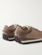 Visvim - Walpi Fringed Suede Sneakers - Brown