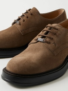 Tod's - Suede Derby Shoes - Green