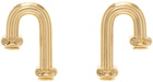 Casablanca Gold Arch Column Earrings