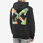 Off-White Men's Brushed Arrow Hoodie in Black