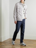 Belstaff - Guide Logo-Appliquéd Cotton Half-Zip Sweater - Gray