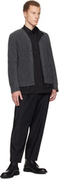 Comme des Garçons Homme Deux Gray Wool Cardigan