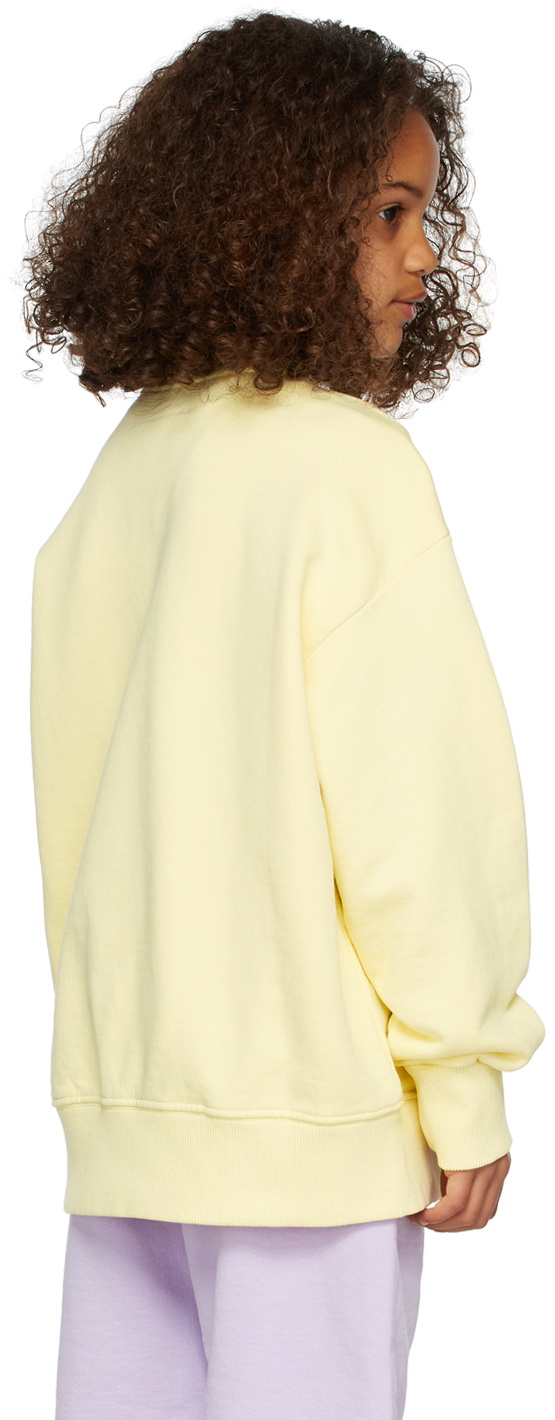 MM6 Maison Margiela Kids logo-print cotton hoodie - Yellow