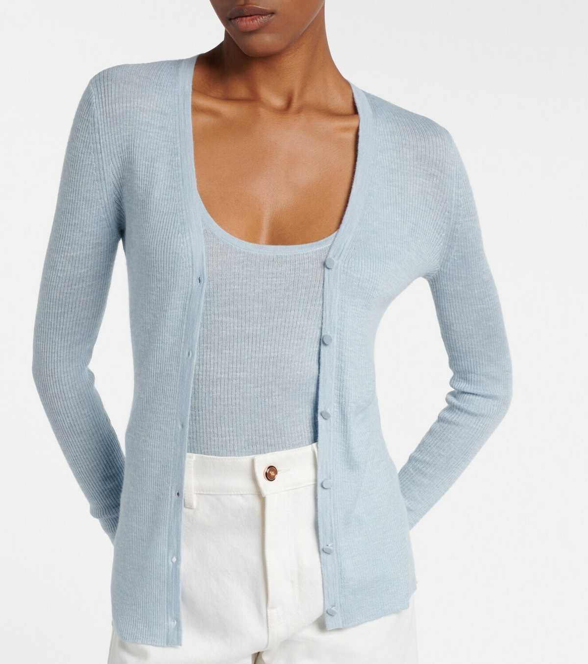 Gabriela Hearst Cinxia cashmere, silk, and hemp tank top