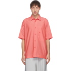 132 5. ISSEY MIYAKE Pink Men 1 Short Sleeve Shirt