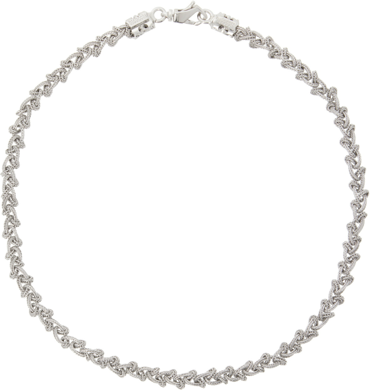 Emanuele Bicocchi Silver Arabesque Pin Necklace Emanuele Bicocchi