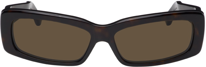 Photo: Balenciaga Tortoiseshell Rectangular Sunglasses