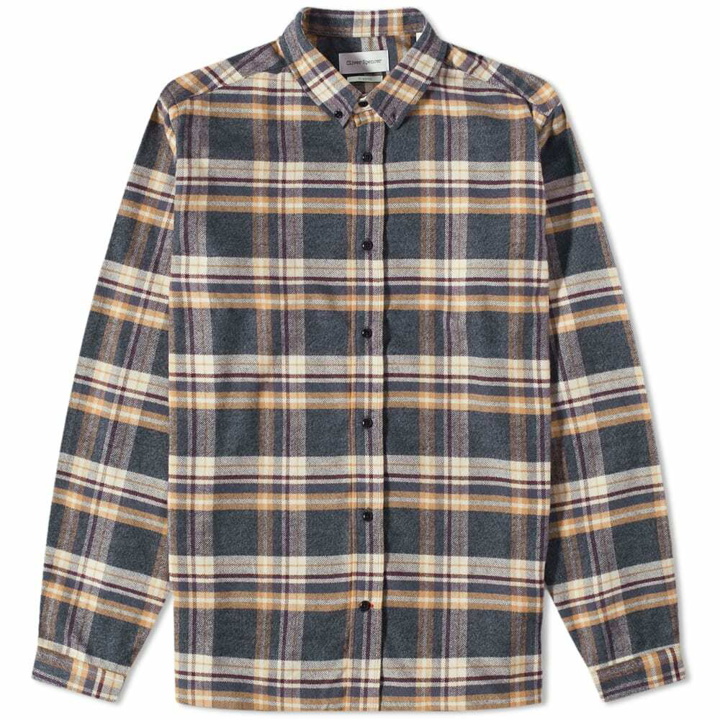 Photo: Oliver Spencer Men's Brook Check Shirt in Charcoal