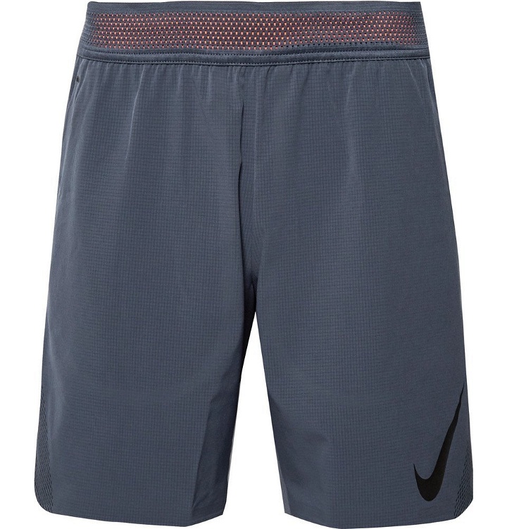 Photo: Nike Training - Flex Repel Ripstop Shorts - Storm blue