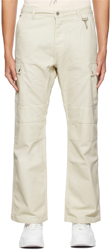 Photo: Reese Cooper SSENSE Exclusive Off-White Organic Dye Cargo Trousers