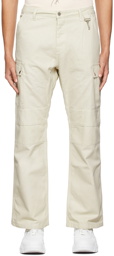 Reese Cooper SSENSE Exclusive Off-White Organic Dye Cargo Trousers