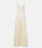 The Frankie Shop Ilya cotton-trimmed maxi dress