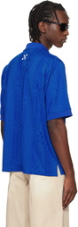 Off-White Blue Lion Nation Soccer Polo
