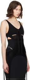 Rick Owens Black Hollywood Tanja Long Tank Top