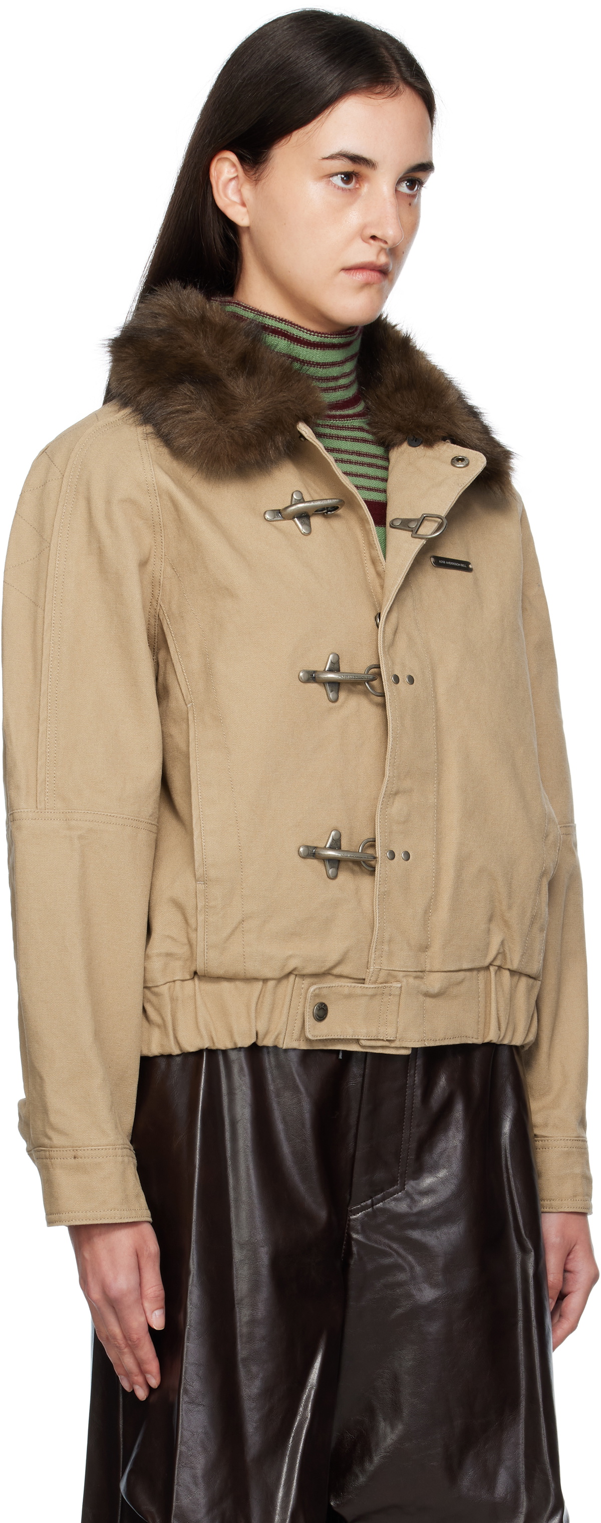 Andersson Bell Beige Ortega Washed Cotton Jacket
