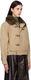 Andersson Bell Beige Ortega Washed Cotton Jacket