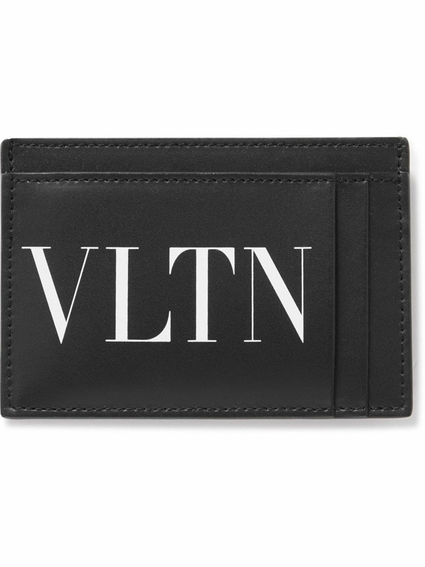 Photo: Valentino Garavani - Logo-Print Leather Cardholder