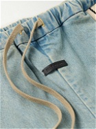 Fear of God - Forum Straight-Leg Striped Canvas-Trimmed Drawstring Jeans - Blue