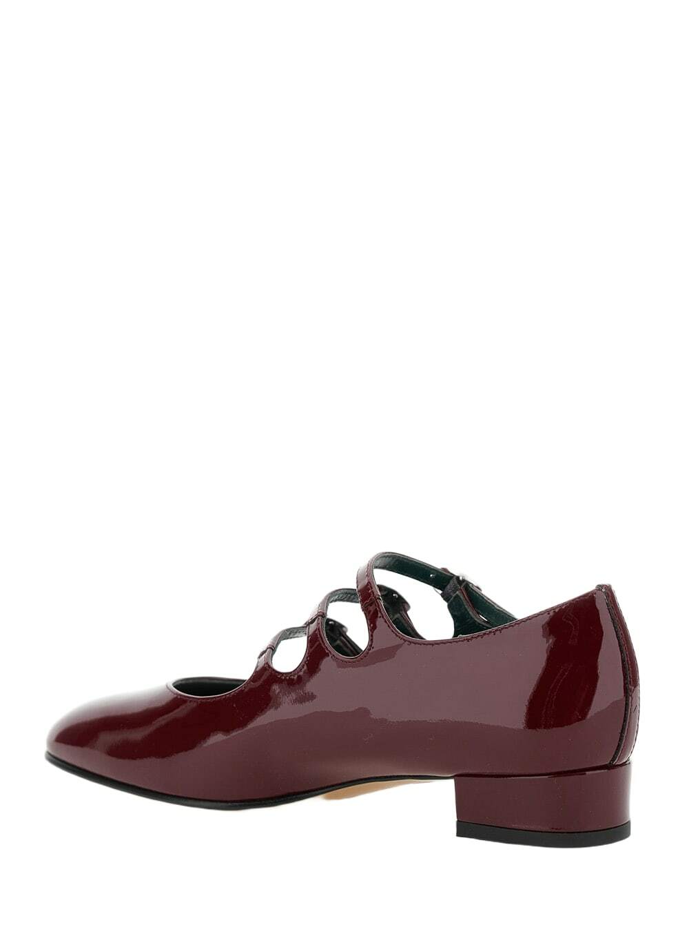 Carel ariana Bordeaux Pumps With Buckle Strap Closure In Patent Leather Woman