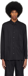 rito structure Black Tuck Shirt