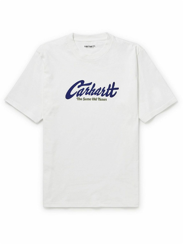 Photo: Carhartt WIP - Old Tunes Printed Cotton-Jersey T-Shirt - White