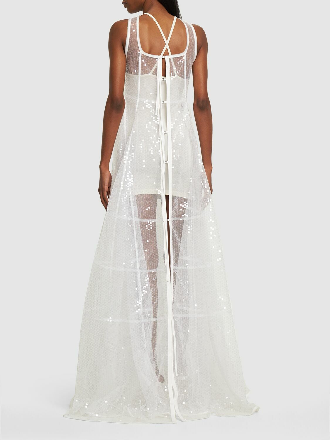 JACQUEMUS - La Robe Dentelle Lace Long Dress Jacquemus