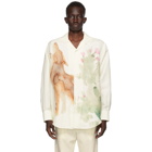 Jil Sander Off-White Wool and Silk Coyote Shirt