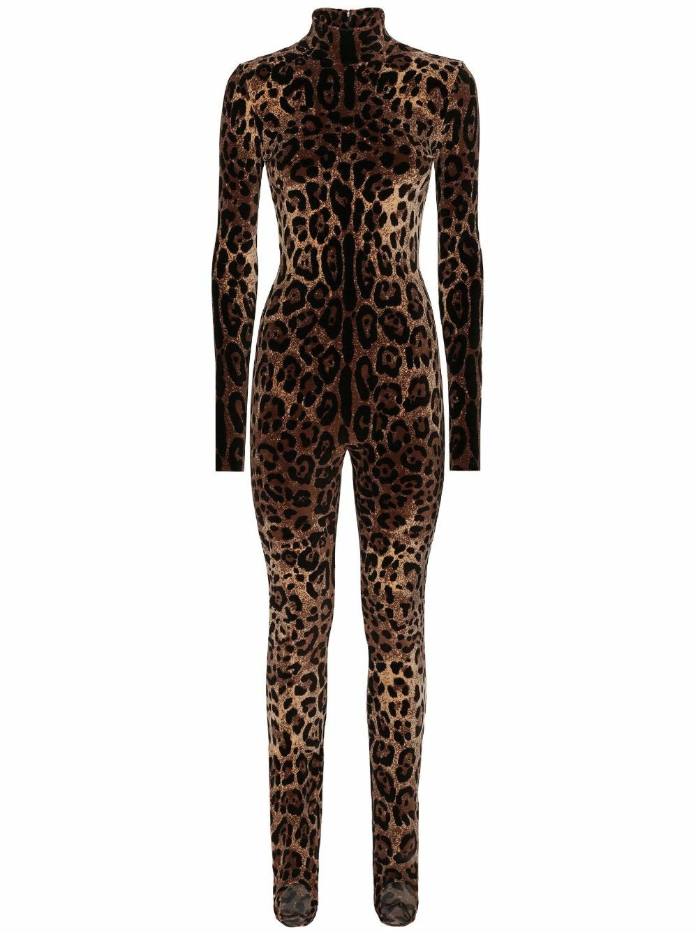 DOLCE & GABBANA - Leopard Print Chenille Jumpsuit Dolce & Gabbana