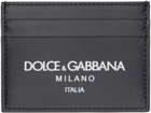 Dolce & Gabbana Black Calfskin Logo Card Holder