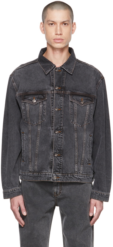 Photo: Y/Project Black Classic Wire Denim Jacket