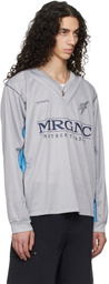 Serapis Gray Double V Football Jersey