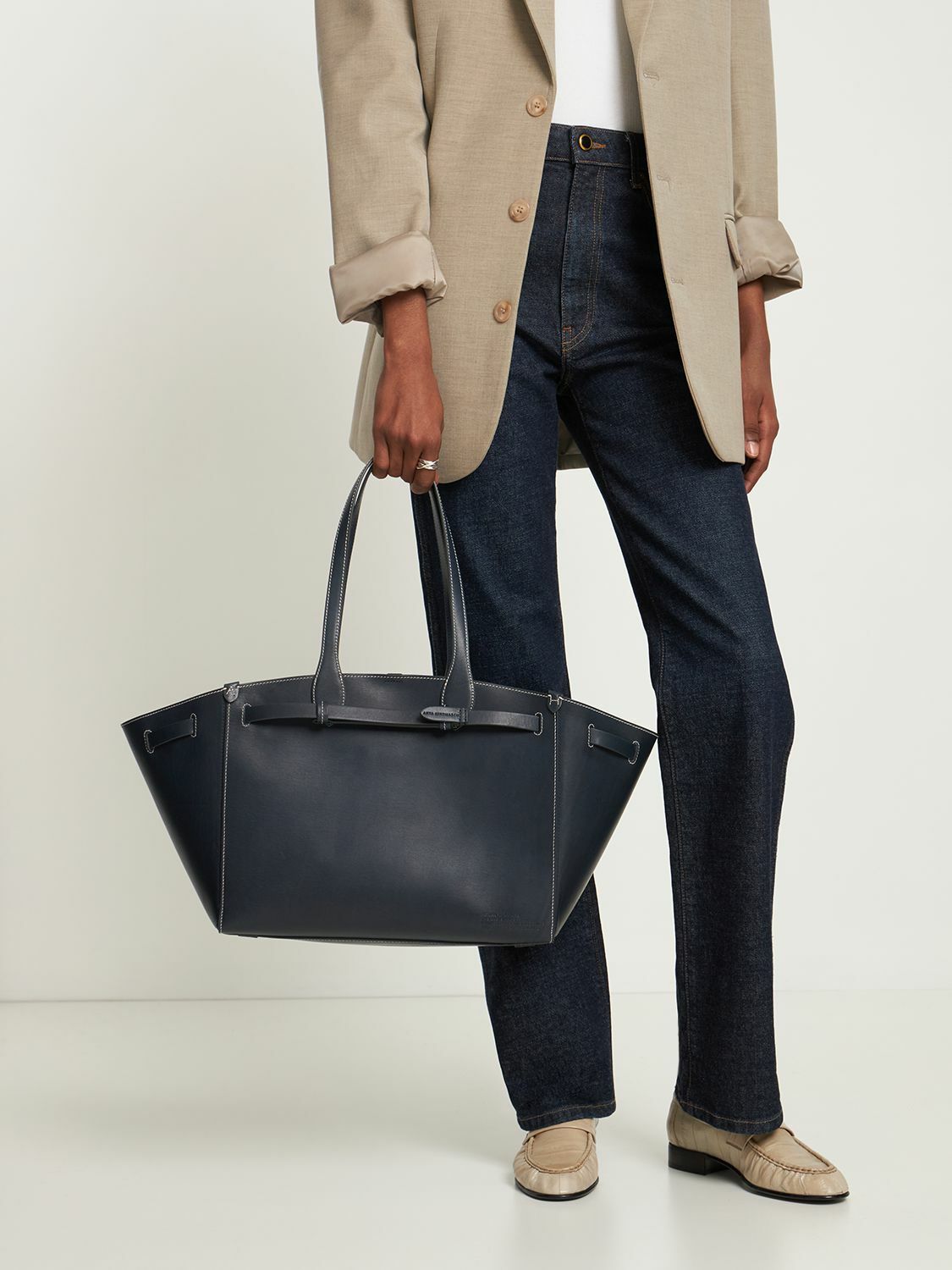 ANYA HINDMARCH - Return To Nature Leather Tote Bag Anya